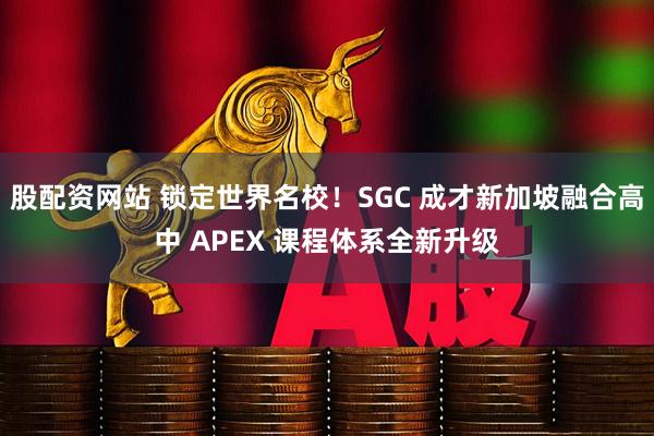 股配资网站 锁定世界名校！SGC 成才新加坡融合高中 APEX 课程体系全新升级